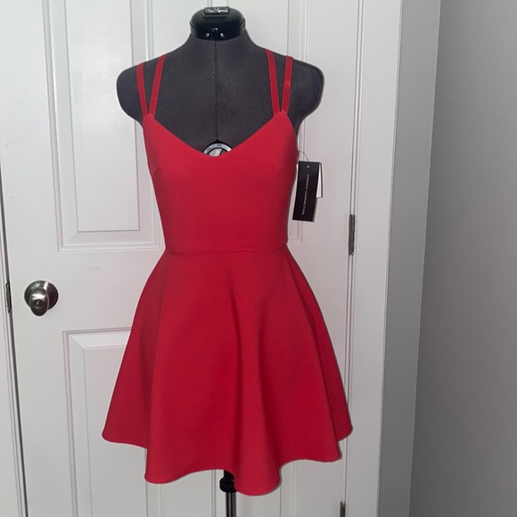French Connection Dresses & Skirts - French Connection Hot Pink Strappy Dress - NWT!!!